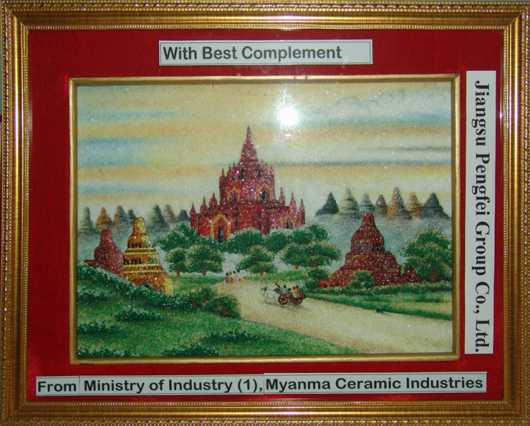 presents from Burma`s ceramic company