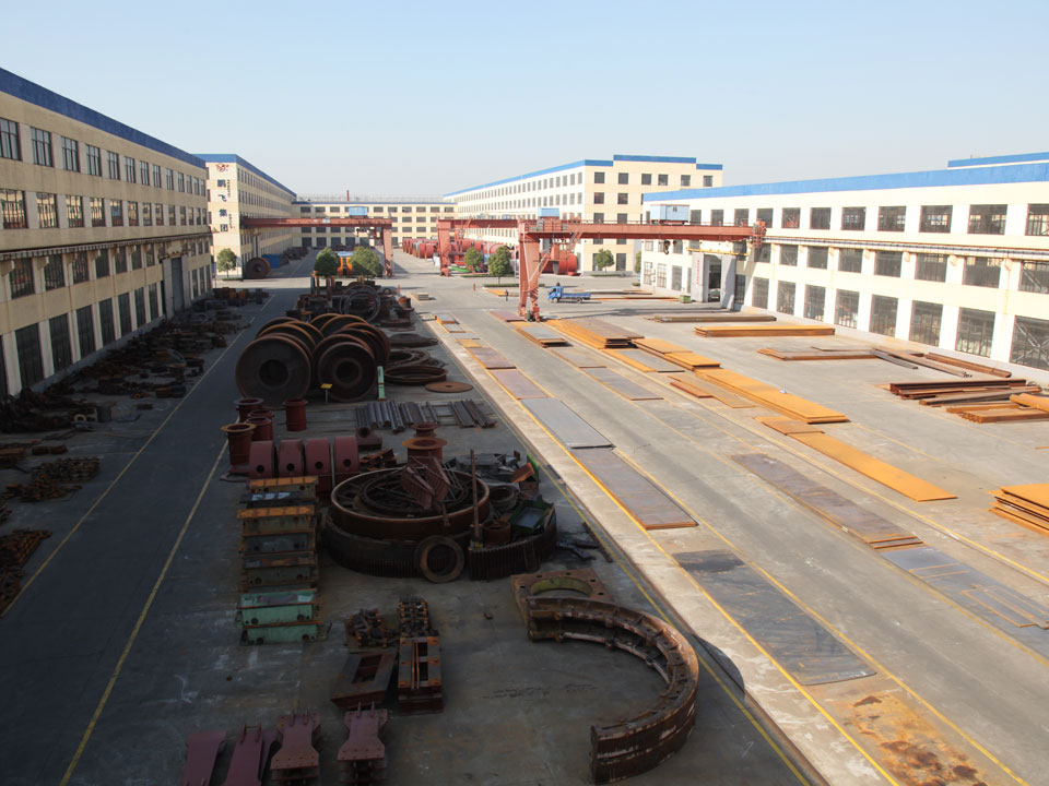 Kiln manufacture steel storage area